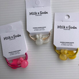 【通年】Milk & Soda【ミルク&ソーダ】CANDY RABBIT HAIR TIE ヘアゴム （3色）（F（baby/kids））