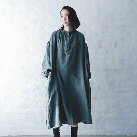 【2022秋冬】michirico【ミチリコ】Linen dress（3色）（M レディース）mr22aw-27