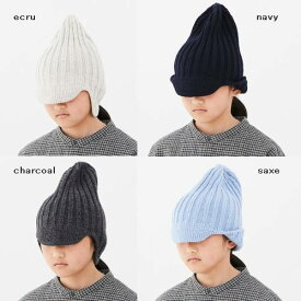 【2022秋冬】MOUN TEN.【マウンテン】knit flight cap　耳当て、ツバ付 ニット帽（4色）（ONE　SIZE　（キッズ））22w-ma48-1221