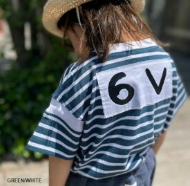 【2022春夏】6°vocale【セスタヴォカーレ】ボーダールースTシャツ(KIDS)（3色）（90～150）kn-bfbt-22s