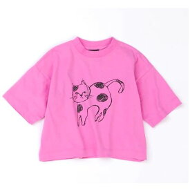 【2023春夏】NEEDLE WORKS【ニードルワークス】CAT-Tシャツ 手書き風の猫（2色）（90～150）2123305