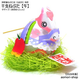 津軽藩ねぷた村製作【干支ねぷた】（午/うま）中サイズ・直径約12cm ※2026年版