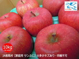 JA相馬村【家庭用サンふじ】10kg（36-40玉）※多少キズあり・同梱不可