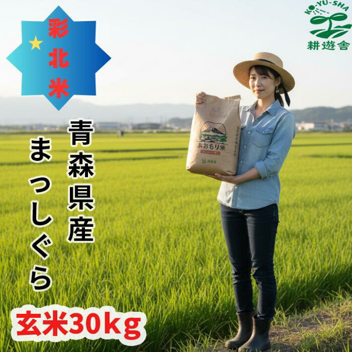 楽天市場】【お値打ち玄米30kg】令和7年産 青森県産「まっしぐら 