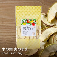 【50g1袋からお好きな数量を】国産ドライフルーツりんご　1袋～　50g「木の実　実のまま」青森県産サンふ…