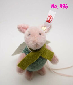 【即納】シュタイフ テディベア Steiff ぬいぐるみ アメリカ限定 2017年発売 ピグレット オーナメント 9cm