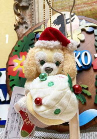 【残り1点】【新品】東京ディズニーシー2021年11月発売ダッフィーのクリスマス2021「クッキーアンぬいぐるみバッジ」