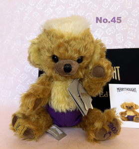 メリーソート　テディベア　クマ　ぬいぐるみ　レトロ　タグ付き　貴重　レア MERRYTHOUGHT（メリーソート） テディベア 95th アニバーサリーベア No
