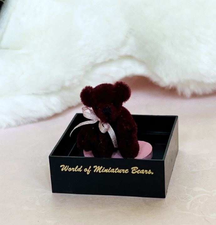 楽天市場】ワールドオブミニチュアベア ラズベリー 2.5cm : あおねこ商店