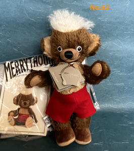 メリーソート社製熊のぬいぐるみ （ロイヤルレッドのマント付き） MERRYTHOUGHT テディベア メリーソート 2023 クリスマスチーキー