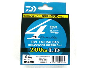 _C(DAIWA) UVF G_X fZT[(EMERALDAS DURASENSOR) ×4 LD{Si2 0.6 200m }`J[ PEC 10lb 4uCh 4X 4{҂ 4{g GMO eBbv |G` C AIC