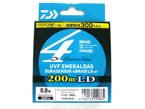 _C(DAIWA) UVF G_X fZT[(EMERALDAS DURASENSOR) ×4 LD{Si2 0.8 200m }`J[ PEC 14lb 4uCh 4X 4{҂ 4{g GMO eBbv |G` C AIC