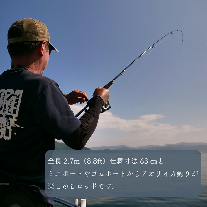 楽天市場】あおりねっと オリジナルヤエン釣り ロッド&リールセット 