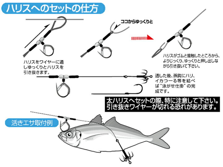 楽天市場】カツイチ(KATSUICHI) 泳がせ背カン 簡単 便利 S M L 