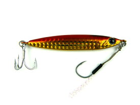ジーク(Zeake) Rサーディン(R-SARDINE) 40g RS006 ハガレアカキン 85mm 低比重 スローフォール ルアー ハードルアー メタルジグ ジグ ジギング ショアジギング オフショア タチウオ 太刀魚 シーバス 青物 ヒラメ マゴチ ロックフィッシュ ハタ ゲームフィッシング