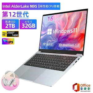 �m�[�g�p�\�R�� Office�t�� ��12����C���e�� 2024�N���f�� �V�i �p�\�R�� ���𑜓xIPS�t�� 2K 2.5K intel AlderLake N95 ������32GB SSD1TB �p�\�R�� ���{�� Web�J���� �w��F�� zoom Blue