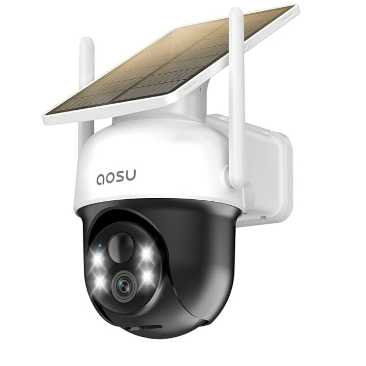 楽天市場】aosu 防犯カメラ ソーラー一体 屋外 360度広角 wifi式 2K 