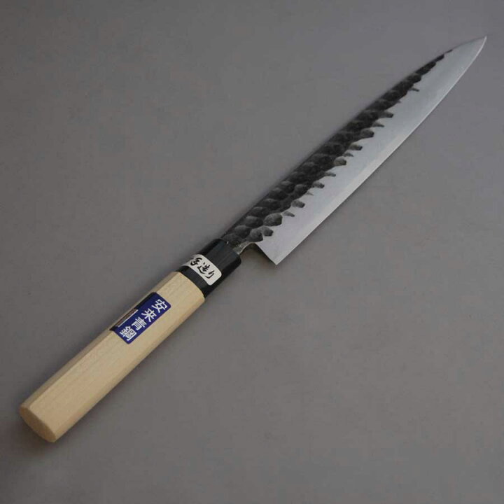 楽天市場】黒打槌目安来青鋼柳刃刺身包丁210mm 【送料無料】 : 金物屋 青鉄