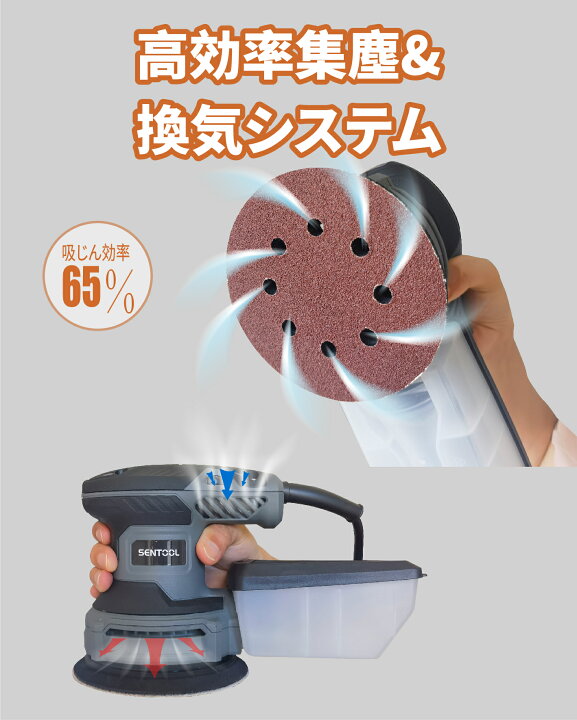 楽天市場】ランダムサンダー 電動サンダー AC100V 300W ポリッシャー 
