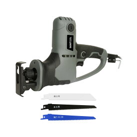 電動ノコギリ コード式 電気のこぎり【木材から軟鋼材の切断、粗大ごみ解体、庭木の剪定が出来るマルチユースの万能ノコギリ】3種ブレード付属 TDN400