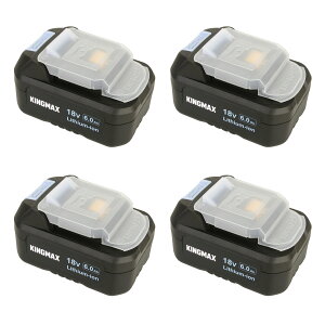 KINGMAX �}�L�^ 18v �o�b�e���[ ���� BL1860B�݊��y6.0Ah���e��PSE�F�؍ς݁z5�d�ی�@�\ 10C�����\�̓d�r�̗p DC18RF TD173 �Ή� �ۊǂ�g�тɕ֗��ȃJ�o�[�t�� KBP1860