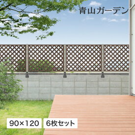 【24h限定！抽選で最大100％ポイント還元】ラティス フェンス 木 ACQ 耐久性 目隠し 目かくし 境界 DIY タカショー 福袋 / パワーラティス900×1200 6枚セット /中型 (rco)