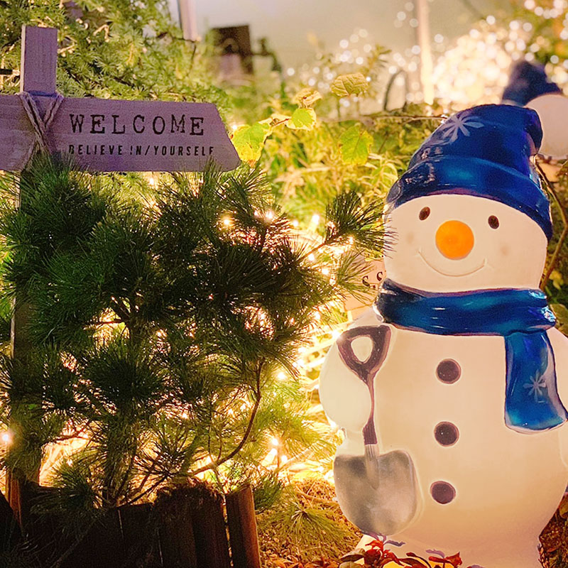 イルミネーション 屋外 雪だるま LED ライト クリスマス かわいい デコレーション タカショー / ブローライト スノーマン /A | 青山ガーデン