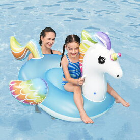 タカショー bestway 家庭用 浮き輪 うきわ フロート ビニール プール 水遊び 海 海水浴 ユニコーン カワイイ ベストウェイ / ファンタジーユニコーン ライドオン　フロート 155×119cm /小型