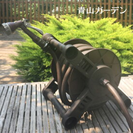 ホース 水やり 水遣り 散水 園芸 水遊び 日本製 新築 一戸建て 引っ越し 洗車 高級感 / ヴァルナ ブラウン ホースリール 20m /小型 (rco)