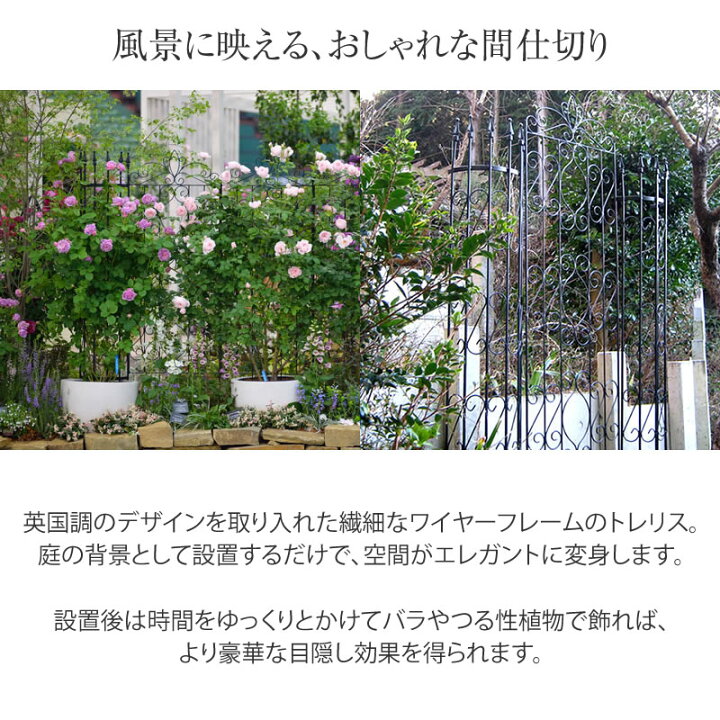 楽天市場 トレリス フェンス バラ クレマチス 誘引 つる性 目隠し 目かくし おしゃれ タカショー 福袋 ラウンドトレリストールセットｎ Rco D 青山ガーデン 屋外家具 ライト