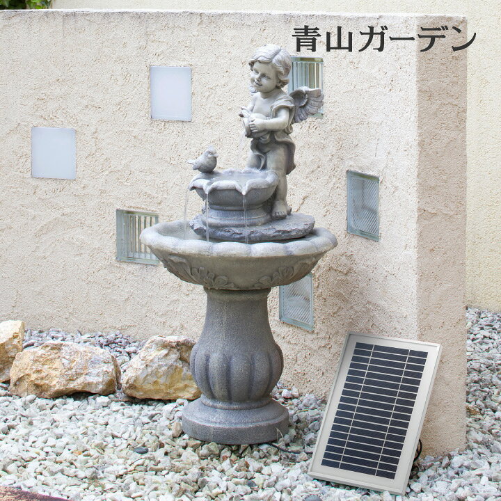 楽天市場】噴水 ファウンテン ソーラー 鳥 バードバス 水 水音 庭 