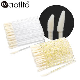 マイクロリップブラシ フロッキーチップスティック マイクロファイバー リップブラシ マイクロアプリケーター チップヘッド 付け替え アプリケーター まつげパーマ ラッシュリフト マツエク リップブラシ