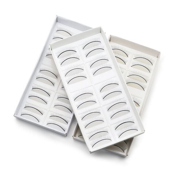 マツエク 練習用 ストレート つけまつげ 10ペア Training Eye Lashes まつ毛エクステ商材 初心者 練習 レベルUP アイリスト まつげエクステ トレーニング 背面粘着 タイプ別 50本8mm 70本6mm 70本8mm