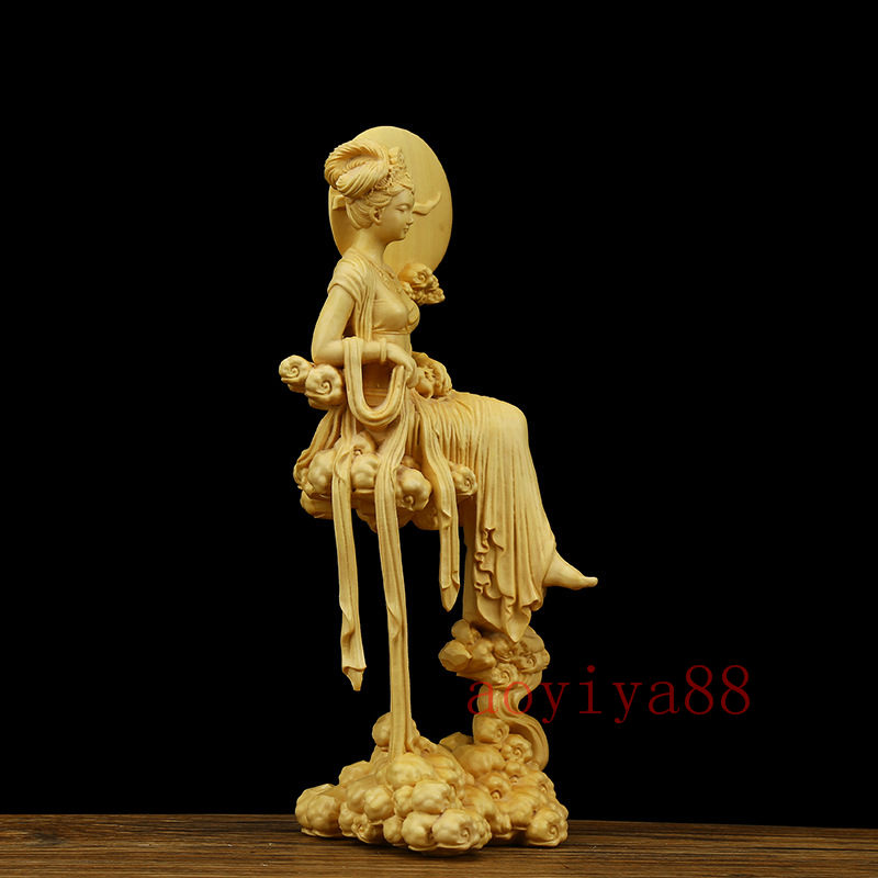 輝い 極品 黄楊木 精彫り 彫刻する 置物 | www.qeyadah.com
