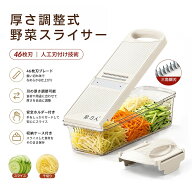 【楽天1位★限定500円クーポン】 多機能野菜スライサー 千切り器 野菜カッター スライサーセット 厚み調…