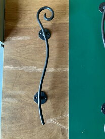 【特売品！1本のみ!】オリジナルアイアン手すり　スタンダード16ミリ　全長約660mm　グレー塗装空いた時間で作りましたので通常よりお安く提供します◆縦横自由にお使いください送料は本州で1800円です※返品交換不可