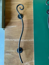 【特売品！1本のみ!】オリジナルアイアン手すり　スタンダードロング16ミリ　全長約750mm　グレー塗装空いた時間で作りましたので通常よりお安く提供します◆縦横自由にお使いください送料は本州で1800円です※返品交換不可