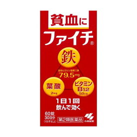 【第2類医薬品】《小林製薬》 ファイチ 60錠 (貧血改善薬) ★定形外郵便★追跡・保証なし★代引き不可★