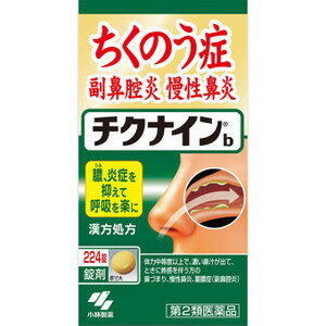 【第2類医薬品】《小林製薬》チクナインb224錠(蓄膿症・慢性鼻炎の改善)