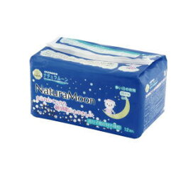 ナチュラムーン 生理用ナプキン 多い日の夜用 羽なし 12個入　24袋セット 多い日の夜用 羽なし 29.0cm　naturamoon 【北沖】【T10】【SQ】
