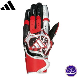 【特別価格】【ネコポスOK】アディダス(adidas) 野球 TOP2 坂本選手モデル バッティンググローブ 両手用 (23ss) 手袋 レッド×シルバー LBG302-6413【ss2503】【BBsale】【SS2509】