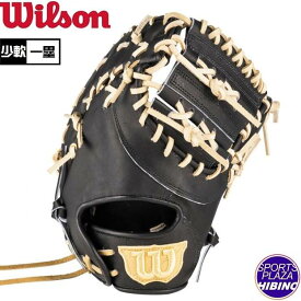 ウィルソン(Wilson) 少年軟式野球 D-MAX Jr. Dマックス 一塁手用 3J型 (24aw) 軟式グラブ 軟式グローブ ジュニア ブラック WBW102513-B【SS2512】