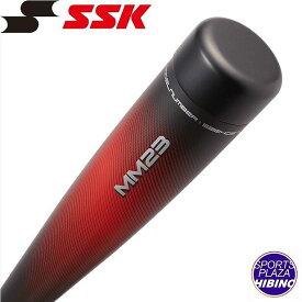エスエスケイ(ssk) 一般軟式野球 MM23 エムエム23 軟式バット (26ss) FRP製 トップバランス ブラック×レッド SBB4037-9020【P10】