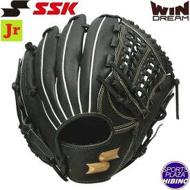 エスエスケイ(ssk) 少年軟式野球 ウインドリーム オールラウンド用 (24ss) 軟式グラブ 軟式グローブ ジュニア ブラック WJG424-90