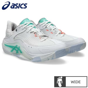 �A�V�b�N�X(asics) �o�X�P�b�g�{�[���V���[�Y UNPRE ARS LOW 3 WIDE �A���v���A���X �V���[�Y ���C�h (26ss) White/Aurora Green 1063A119-100