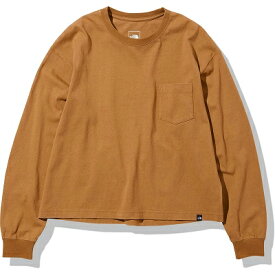 ザ・ノースフェイス(THE NORTH FACE) 長袖Tシャツ ロングスリーブヘビーコットンティー L/S Heavy Cotton Tee レディース (22ss) ユーティリティブラウン NTW32244-UB【SS2403】