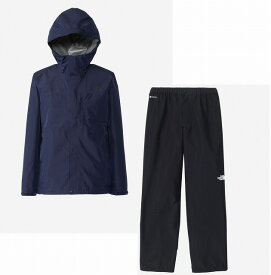 ザ・ノース・フェイス (THE NORTH FACE) レインウエア 上下セット クラウドジャケット クラウドパンツ メンズ (24ss) TNFネイビー ブラック NP12405-NY NP12406-K【SS2512】