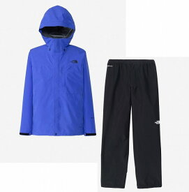 ザ・ノース・フェイス(THE NORTH FACE) レインウエア 上下セット クラウドジャケット クラウドパンツ メンズ (24ss) ソーラーブルー ブラック NP12405-SO NP12406-K【SS2512】