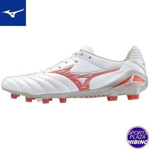 【シューレースプレゼント】ミズノ(mizuno) サッカースパイク MONARCIDA NEO III PRO モナルシーダ シューズ (24ss) 2E相当 スーパーホワイトパール×レッド P1GA242260【SS2509】