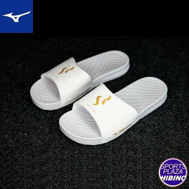 ミズノ(mizuno) サッカー SR4 SLIDE サンダル【セルヒオ・ラモス選手モデル】(23ss) ユニセックス 2E相当 ホワイト コンフォートサンダル ビーサン ビーチサンダル スポーツサンダル シャワーサンダル P1GJ230409